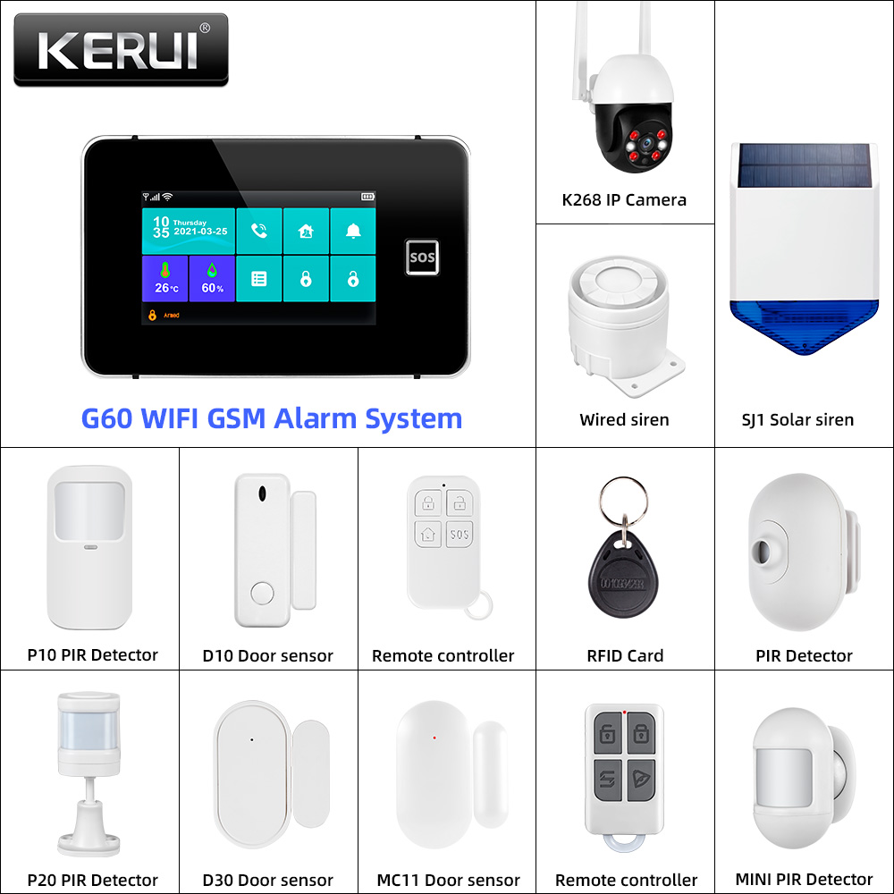 Home Automation Diy Kit - KERUI Tuya Pannello di allarme Fai