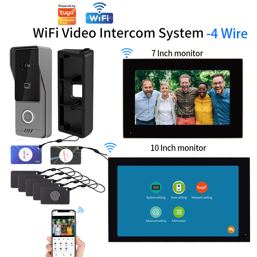 Smart Doorbell Wired - Kit Videocitofono Intelligente con Schermo Touch